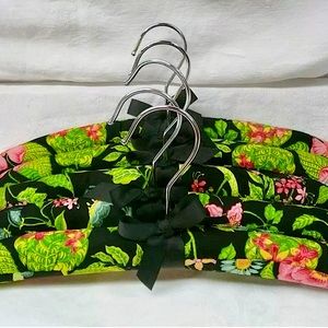Vera Bradley Discontinued "Botanica" Padded Hangers~ set of 4